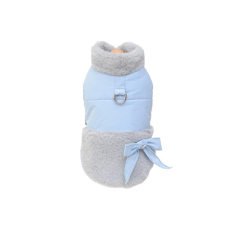 Plushy Autumn And Winter Dog Sweater featuring breathable fabric, soft round neckline, short sleeves for dogs & cats.