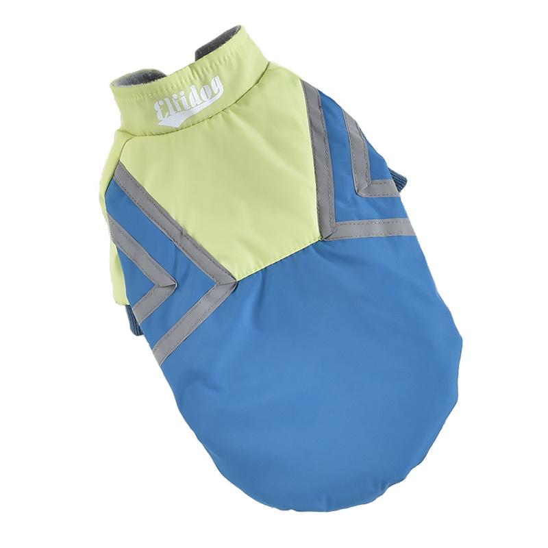 Puppy Reflective Strip Winter Dog Coat featuring breathable soft fabric and a lightweight design for dogs from Dogs & Cats.