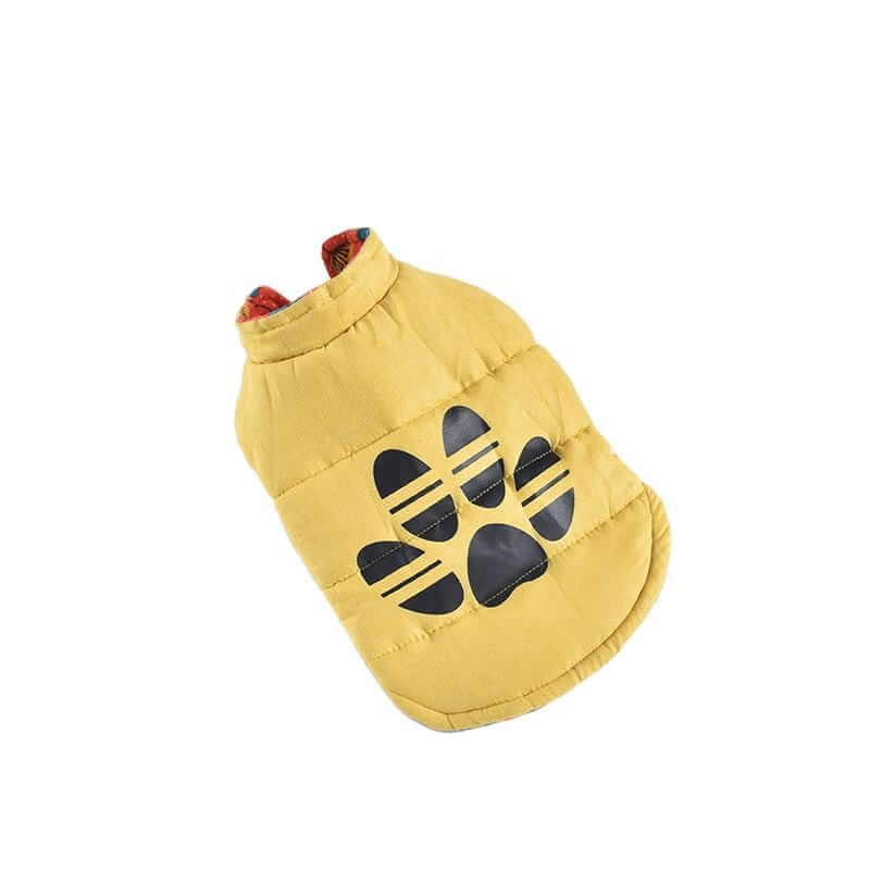 Reversible French Bulldog Down Jacket, two-in-one stylish dog coat, Dogs & Cats, perfect for cool weather.