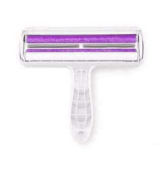 Roller Pet Hair Remover Cleaning Brush designed for easy hair removal from dogs and cats with a convenient hair collection chamber.