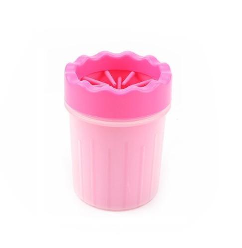 Silicone Dog Paw Washer Cup, innovative cleaning brush for dogs, wear-resistant, gentle massage feature, Dogs & Cats brand.