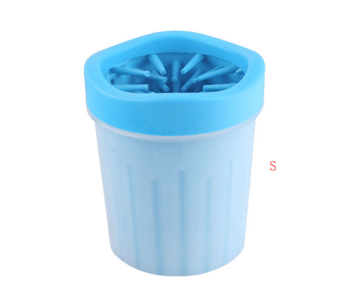 Silicone Dog Paw Washer Cup, dog cleaning brush with silicone lid, gentle massage, ideal for Dogs & Cats brand.