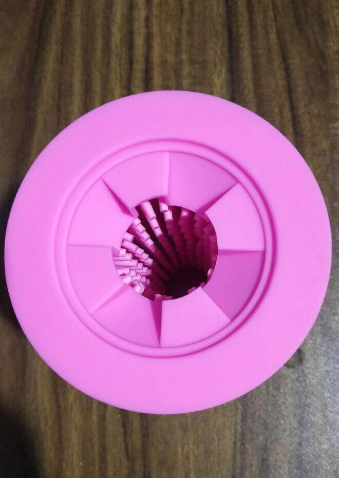 Silicone Dog Paw Washer Cup, pink paw cleaning tool, extra soft brush for dogs and cats, Dogs & Cats brand.