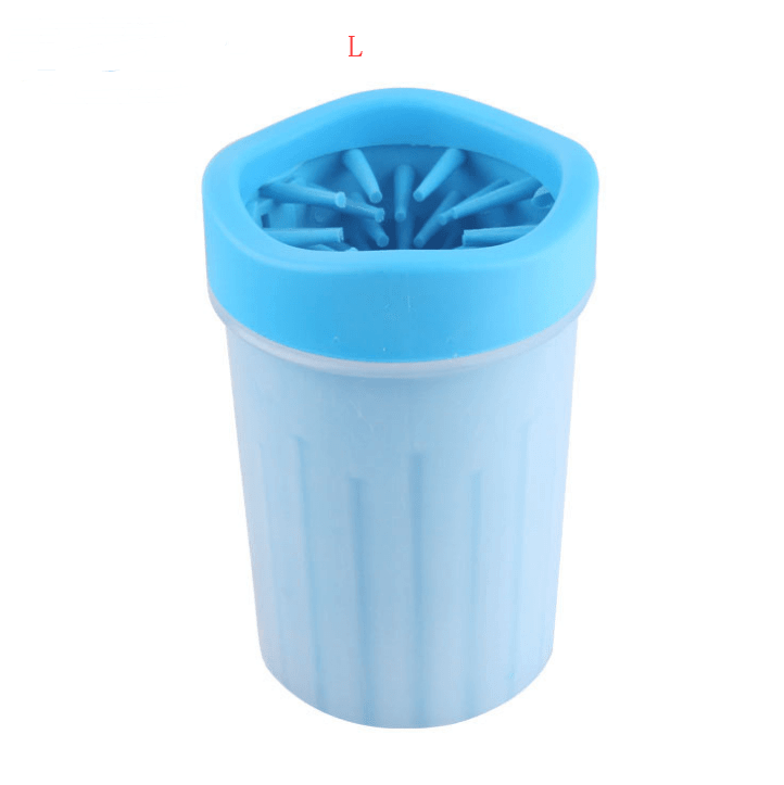 Silicone Dog Paw Washer Cup, dog cleaning brush with silicone lid, gentle massage feature for Dogs & Cats.